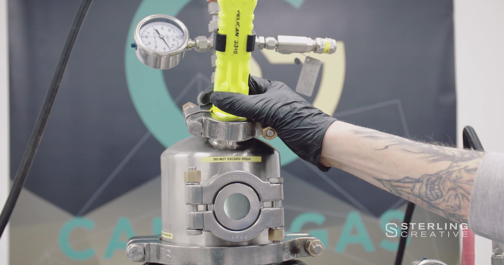 Cannabis extraction lab equipment and solvent supply setup